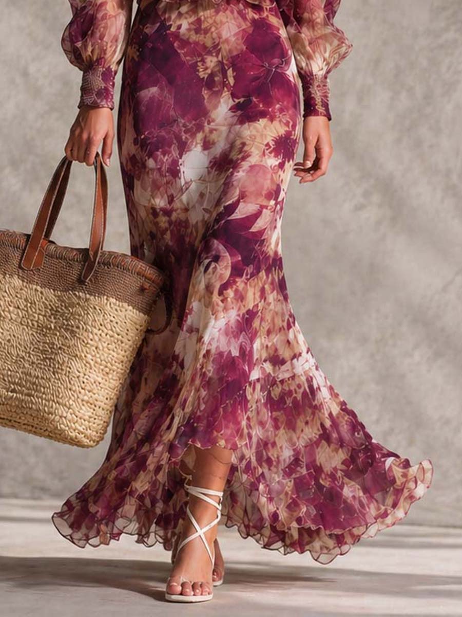 Rosine | Antique Pink Maxi Dress