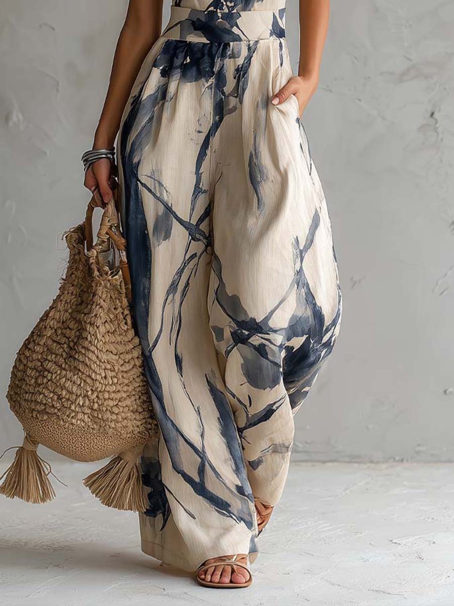 Fluid Halter Neck Jumpsuit