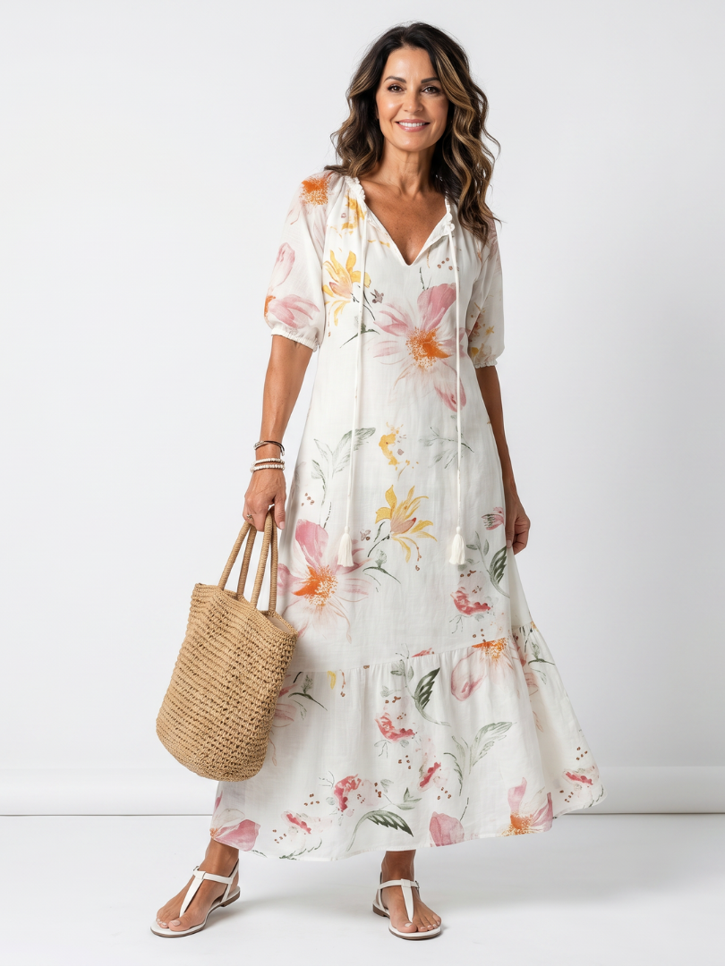 Noa | Floral Midi Dress