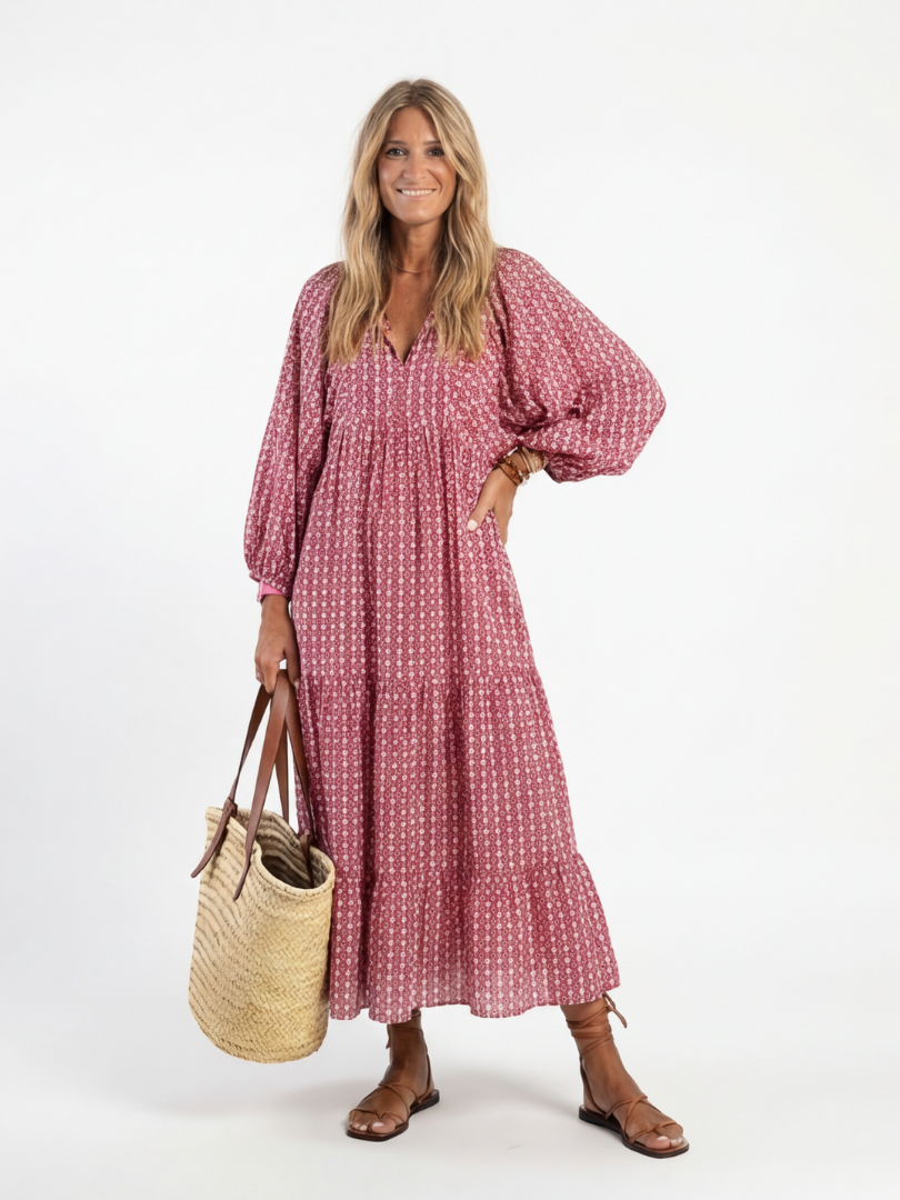 Arlette | Midi dress with long sleeves