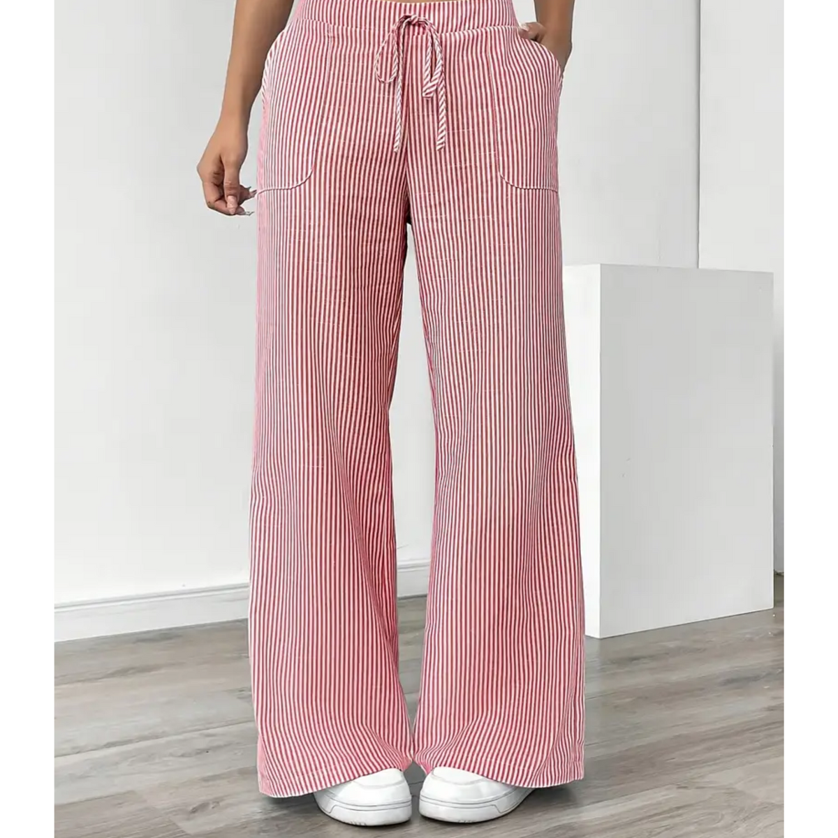 Striped Pants with Pockets