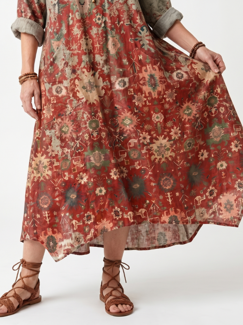 Saffron | Casual Midi Dress