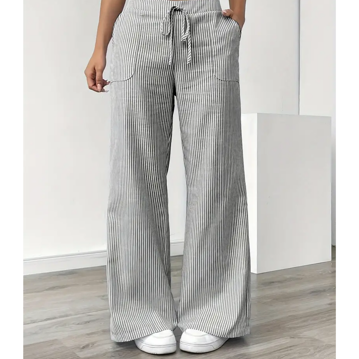 Striped Pants with Pockets