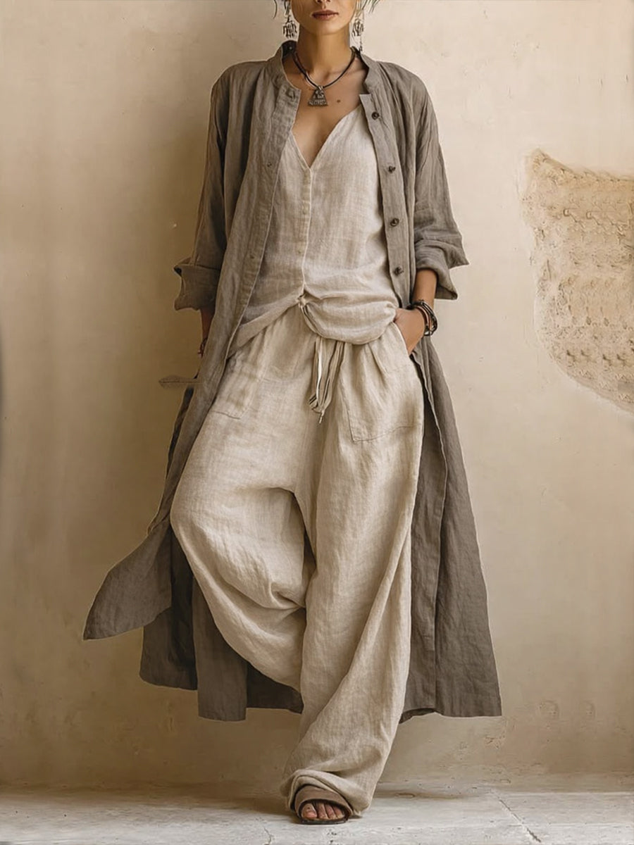 Bohème Ensemble 3 Pieces with Long Cardigan
