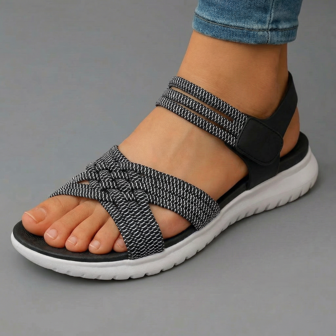 Cleo | Comfortable Quilted Sandals