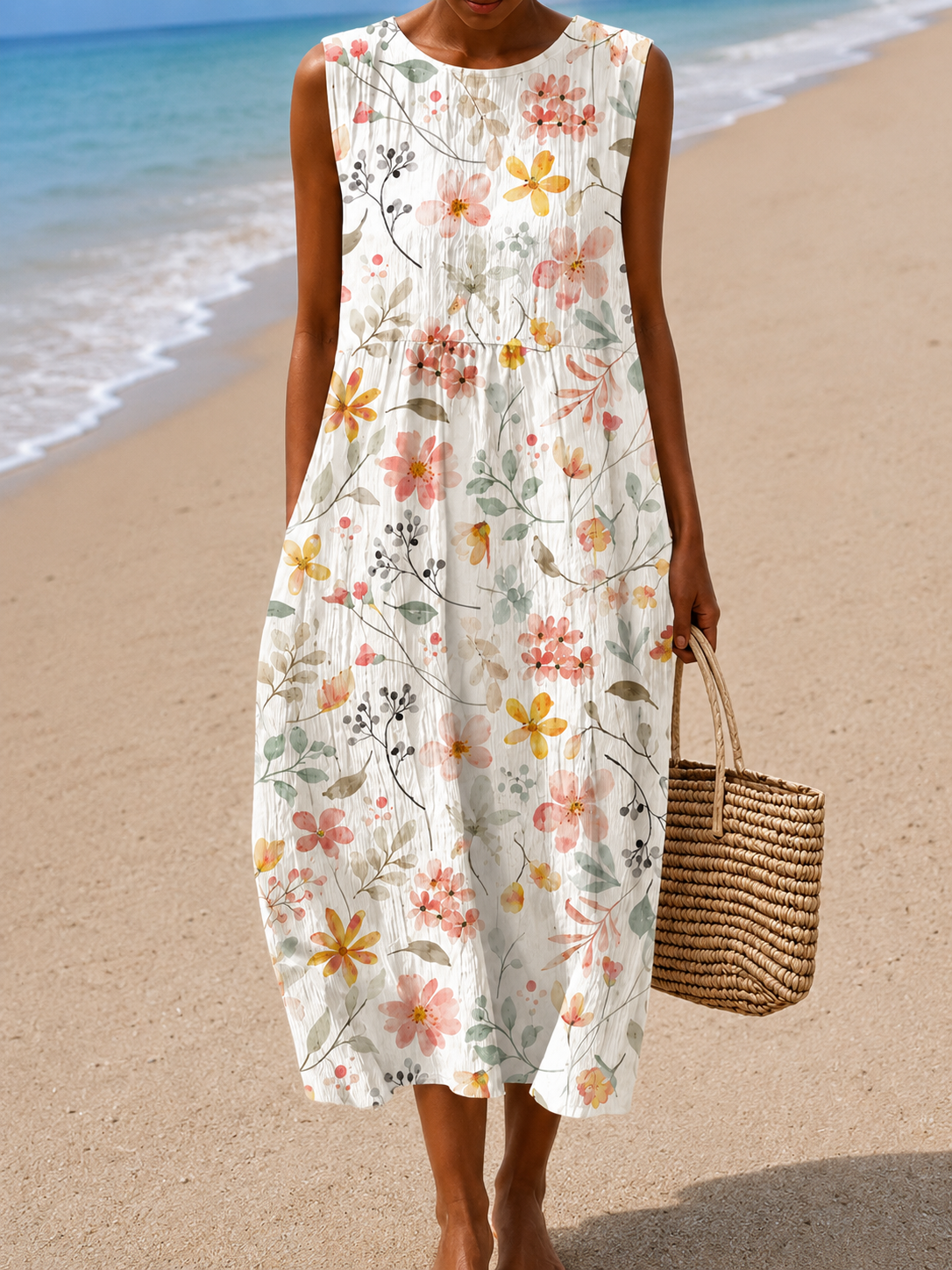 Sleeveless Midi Dress