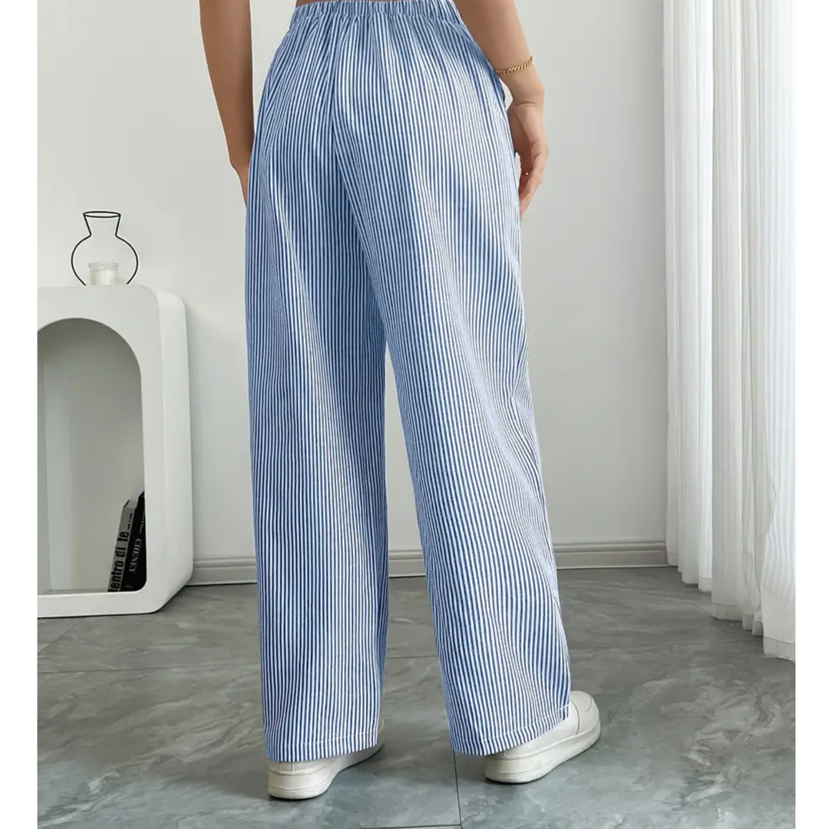 Striped Pants with Pockets