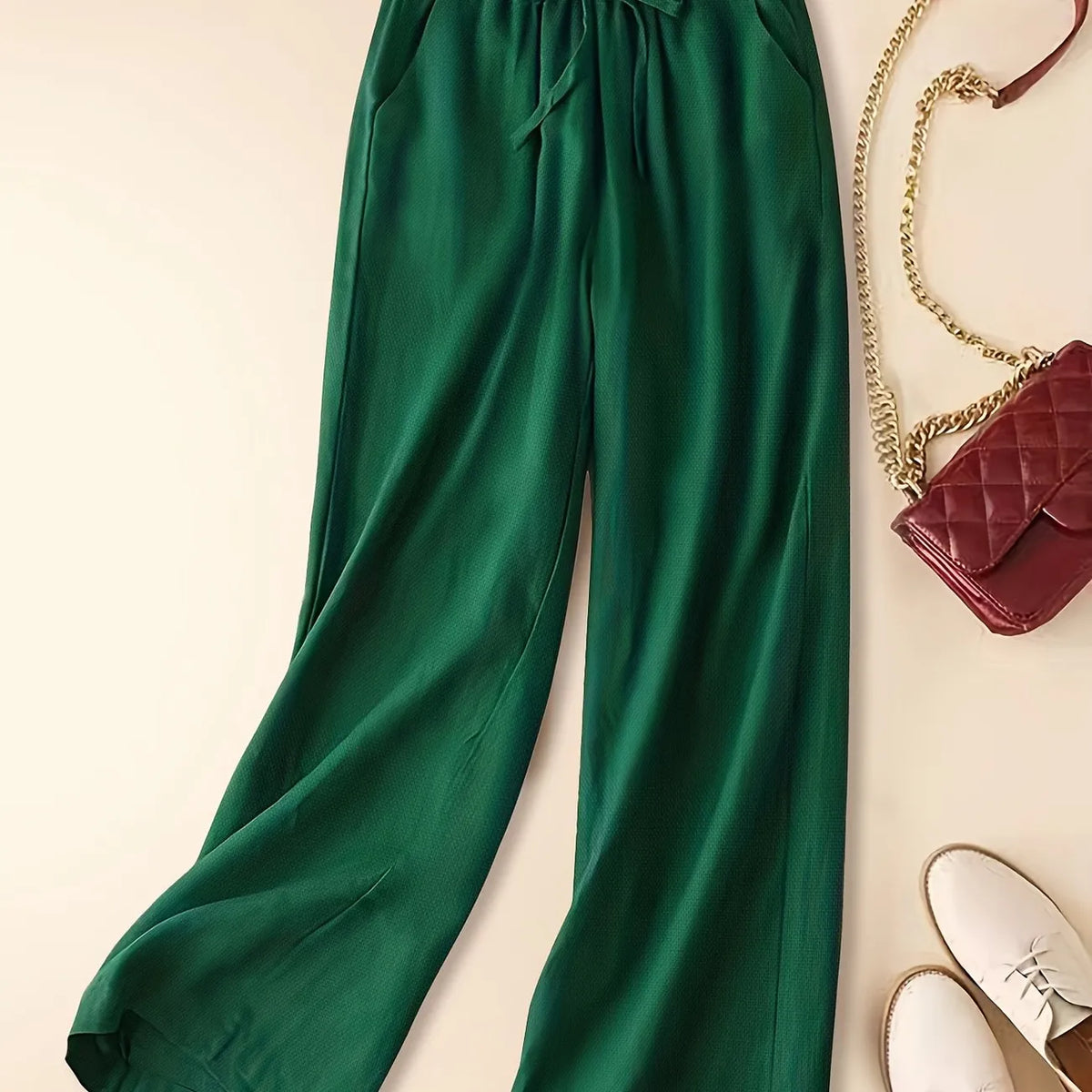 Relaxed Fit Pants with Drawstring