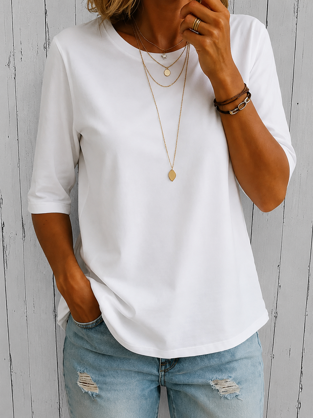 Harper™ - Relaxed Everyday Half-Sleeve Tee