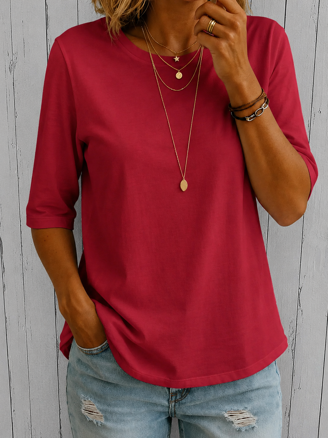 Harper™ - Relaxed Everyday Half-Sleeve Tee