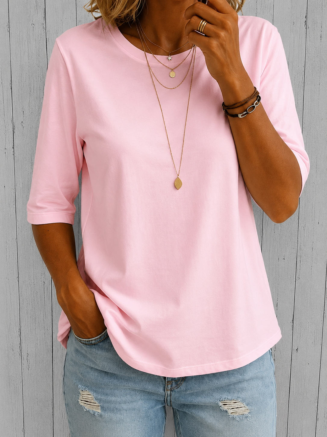 Harper™ - Relaxed Everyday Half-Sleeve Tee