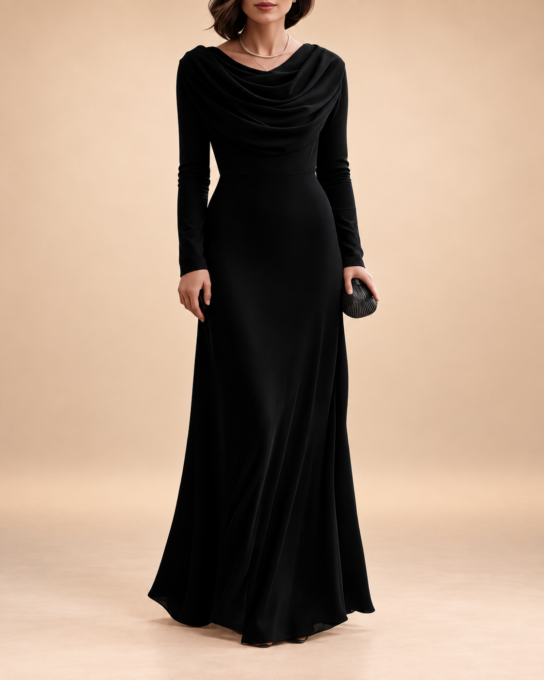 Celeste | Draped Maxi Dress