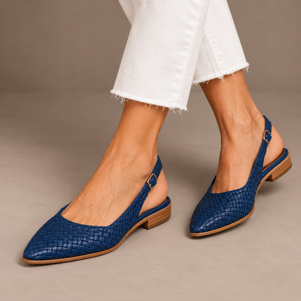 Sandy™ - Woven Leather Moccasins