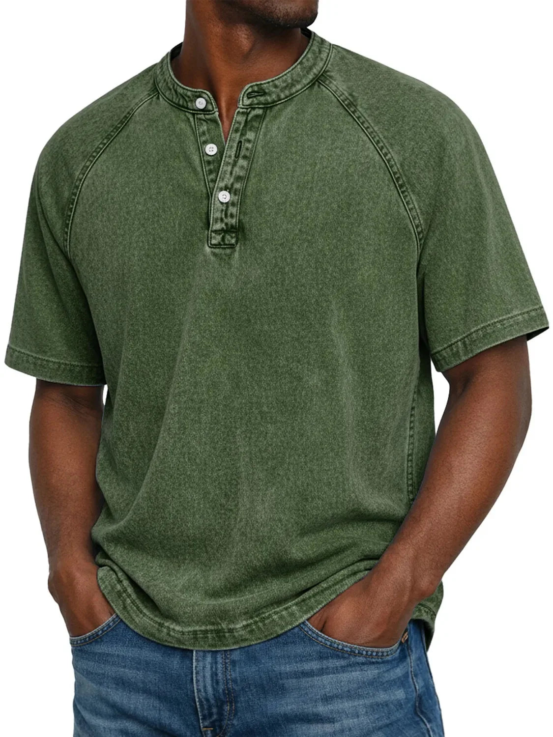 Vintage Button-Up Shirt for Men