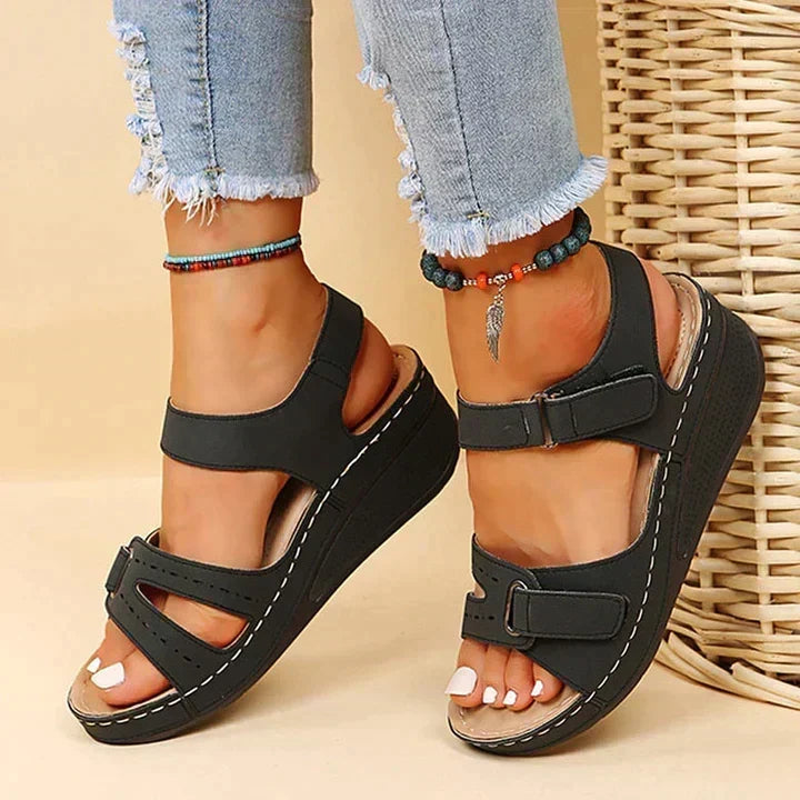 Coralie | Comfort Wedge Sandals with Cushioning