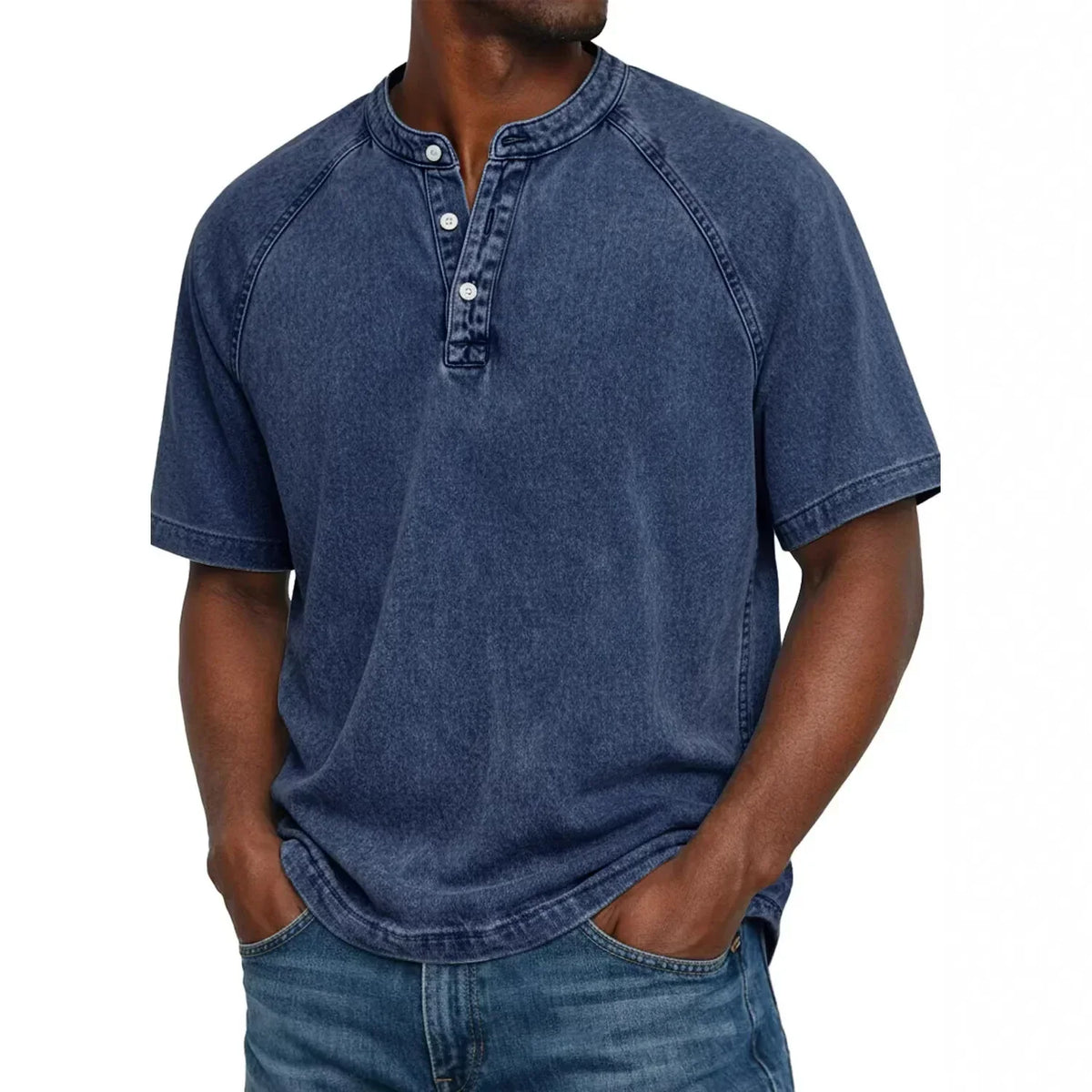 Vintage Button-Up Shirt for Men