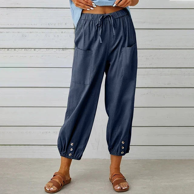 High Waist Relaxed Pants