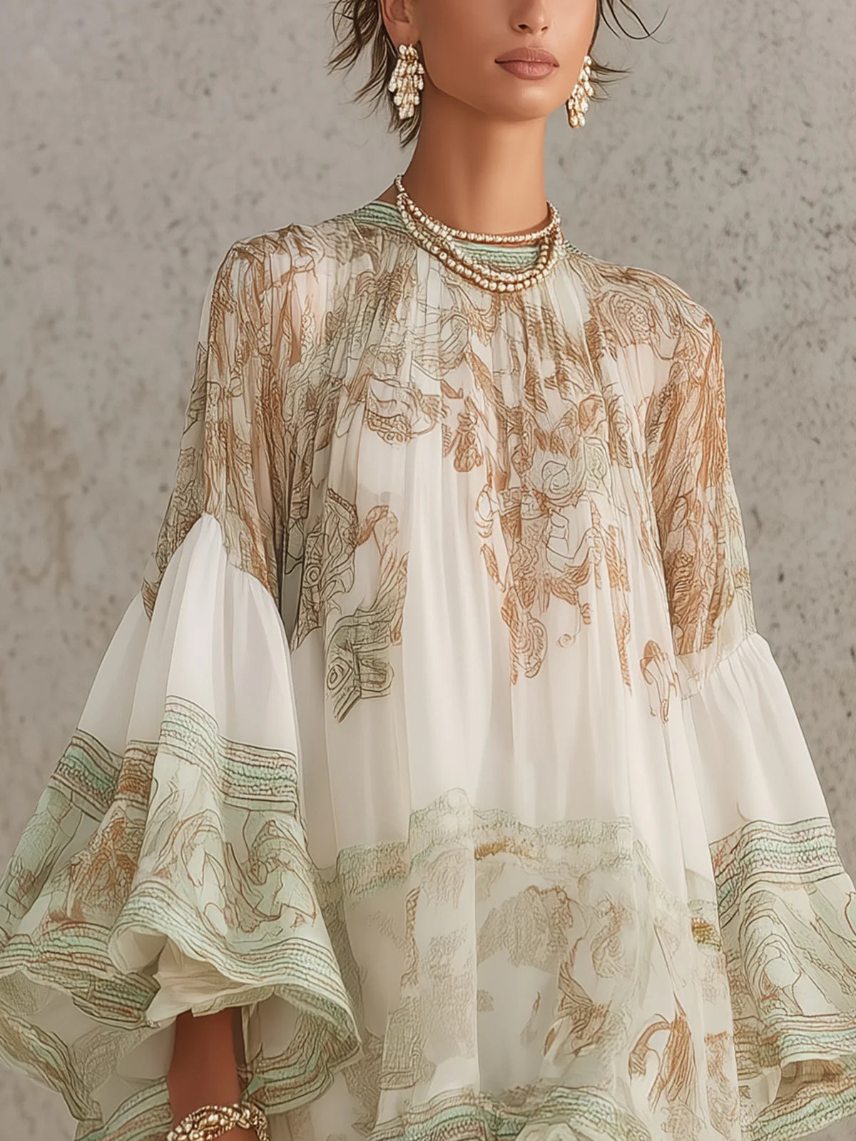 Rosalie | Ruffle Chiffon Mini Dress