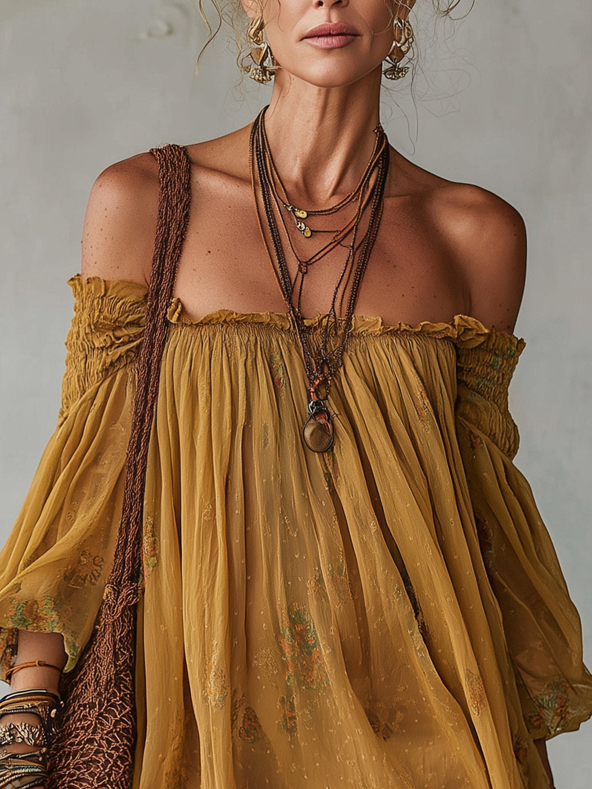 Giunchiglia | Yellow Floral Mini Dress