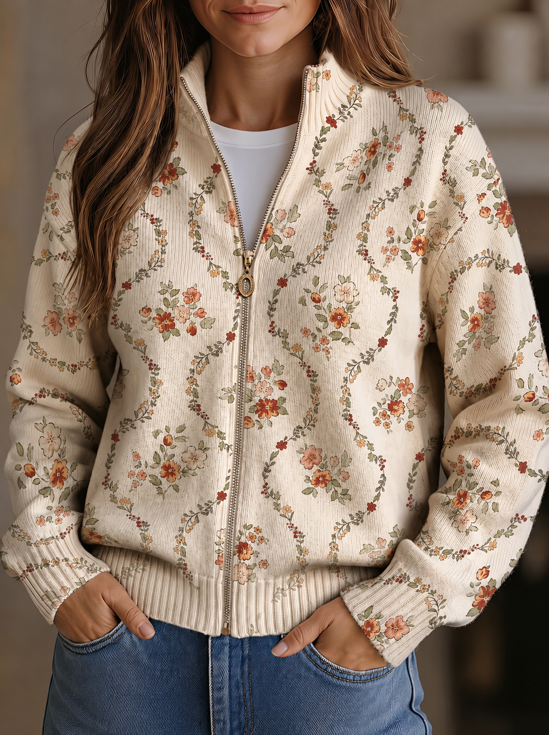 Persephone | Floral Cardigan