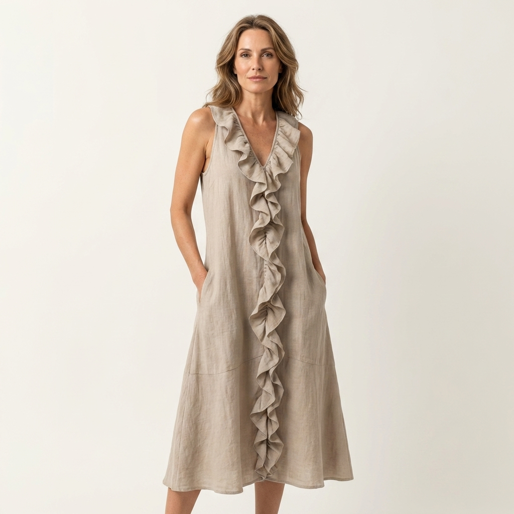 Maxi Linen Sleeveless Dress