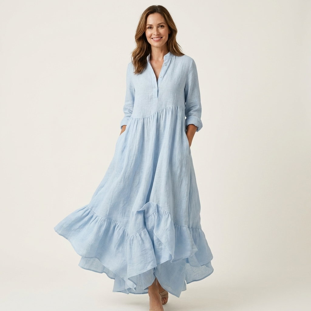 High Neck Maxi Dress