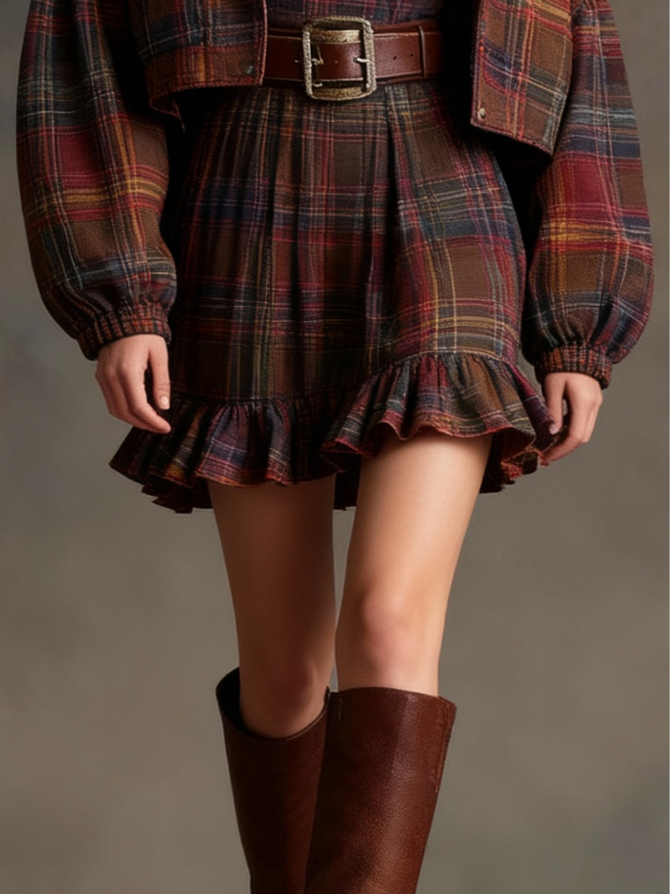 Marielle | Vintage Check Mini Dress