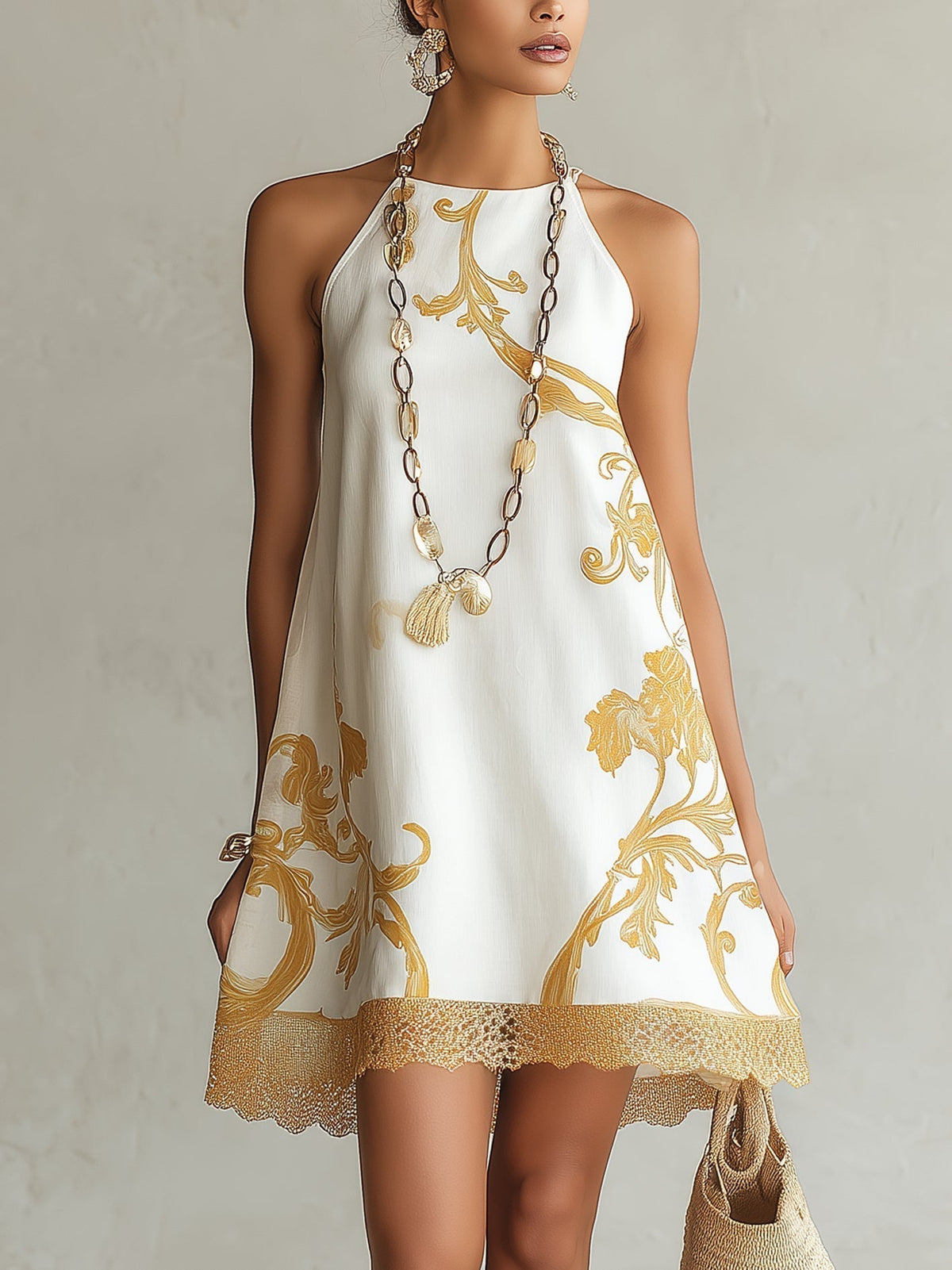 Héloïse | White Lace Mini Dress