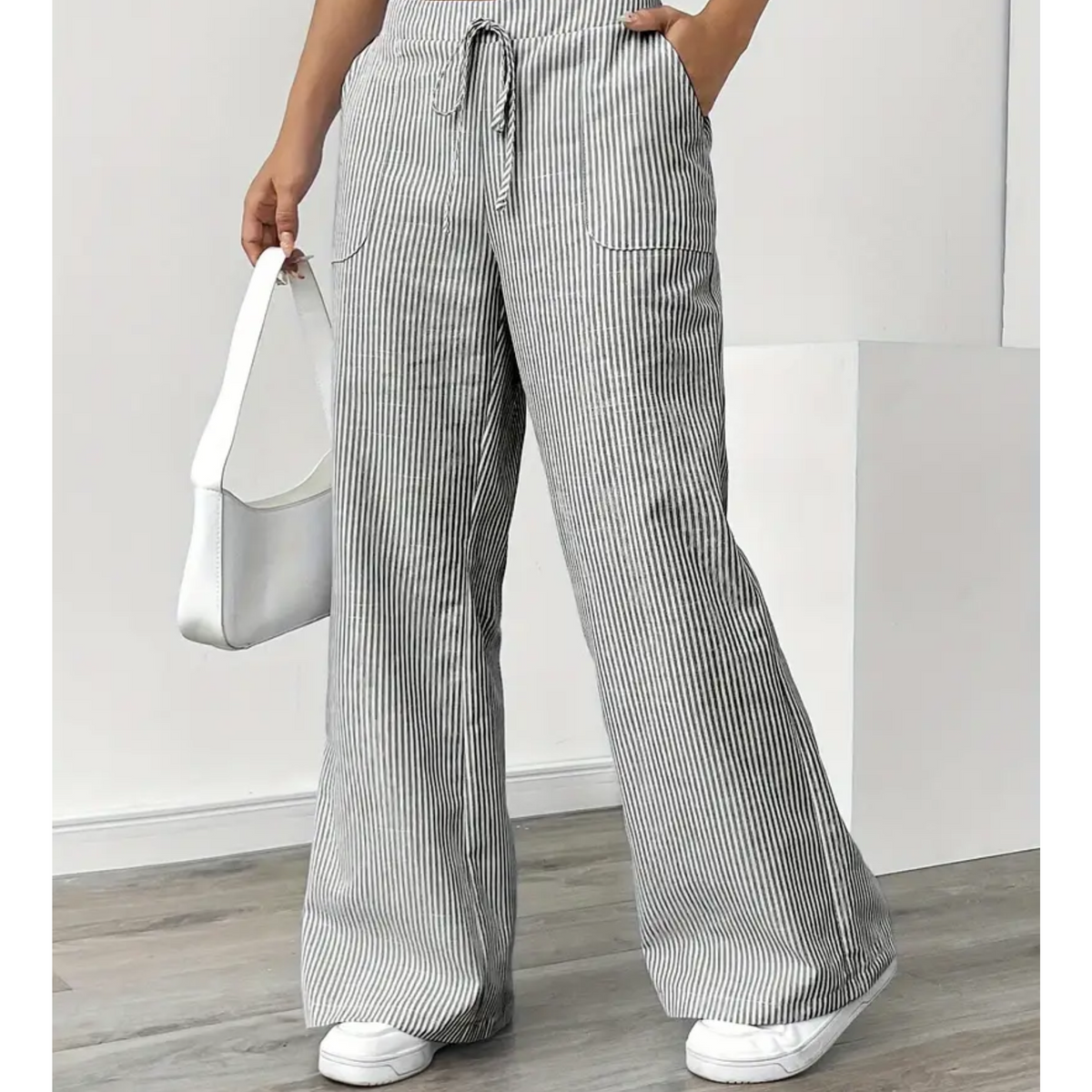 Striped Pants with Pockets