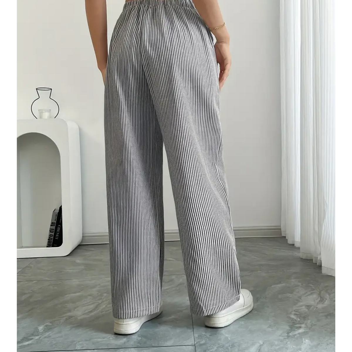 Striped Pants with Pockets