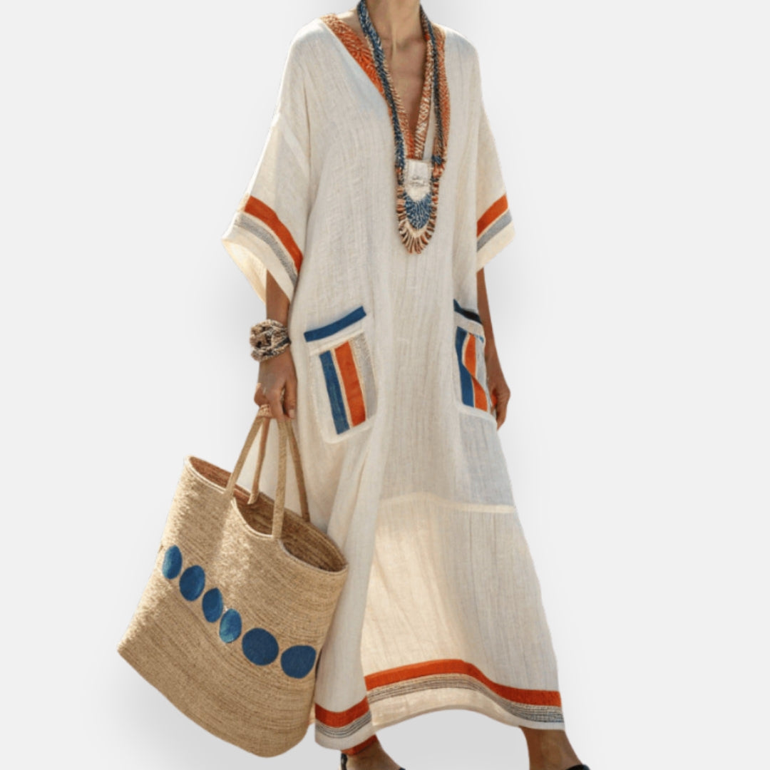 Colorful and Lightweight Kaftan Dress