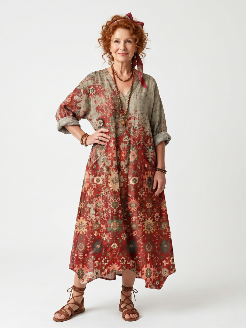 Saffron | Casual Midi Dress