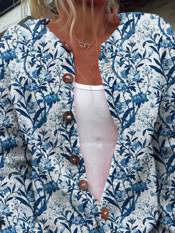 Tiverly™ | Vintage Floral Button Cardigan