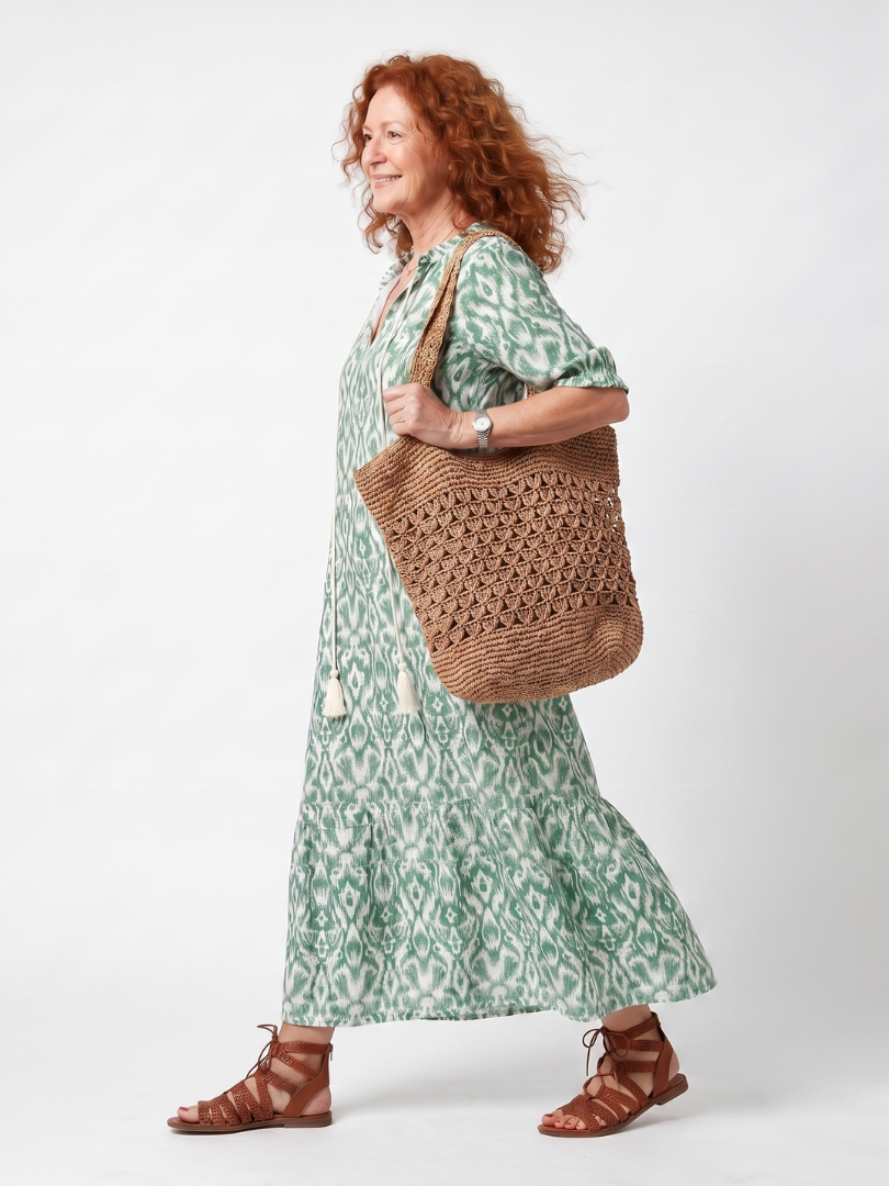Ilara | Midi Dress with V-Neck