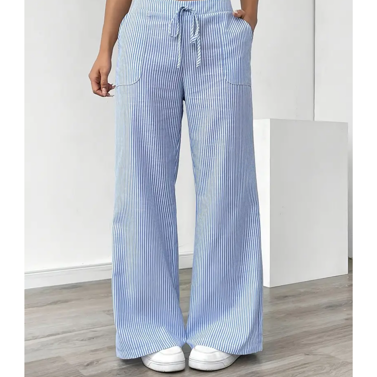 Striped Pants with Pockets