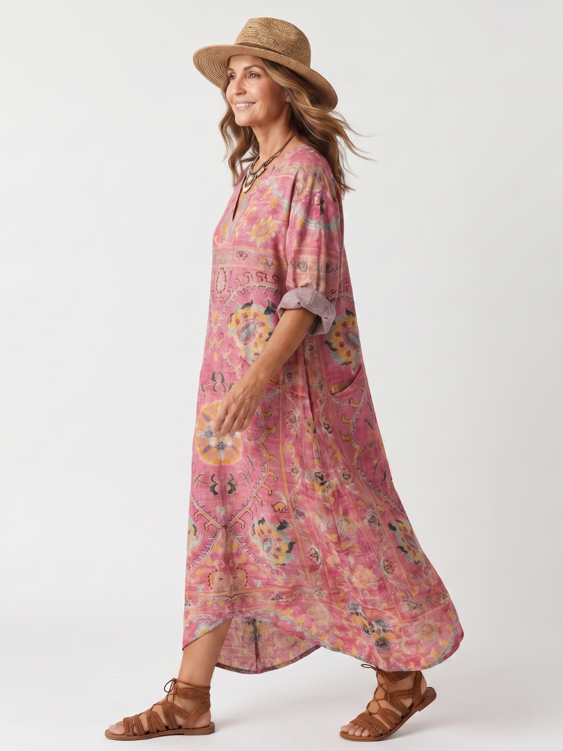 Tilda | Abstract Midi Dress