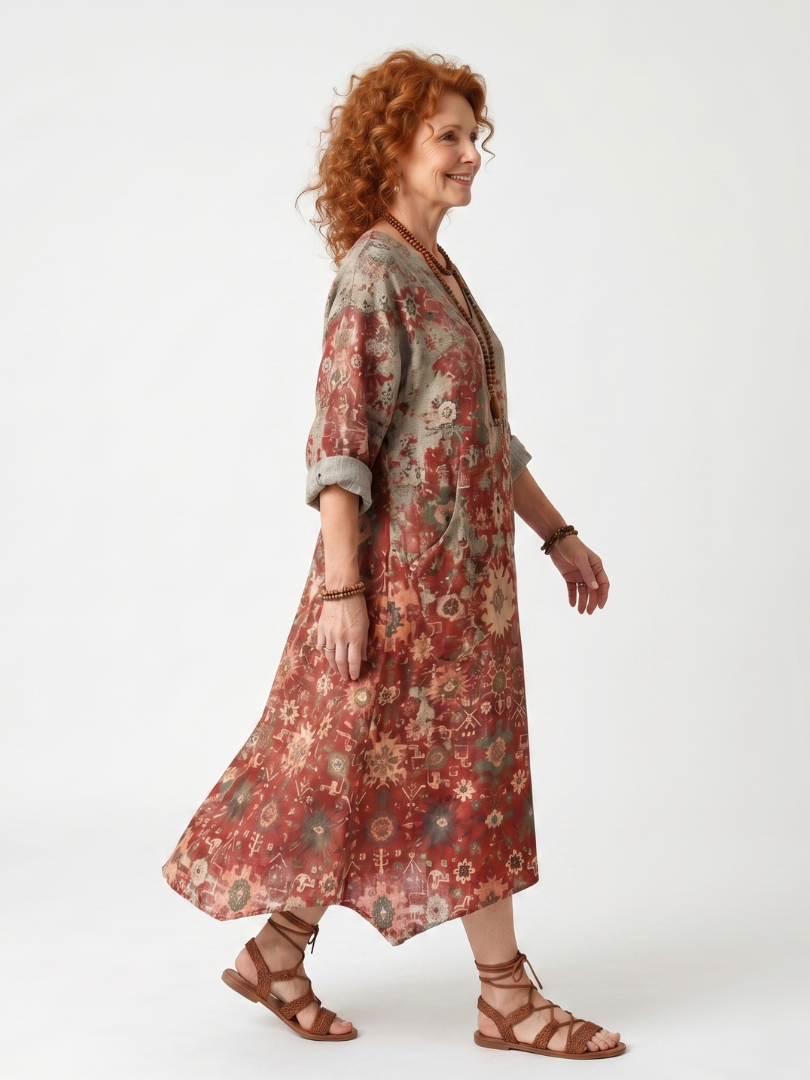 Saffron | Casual Midi Dress