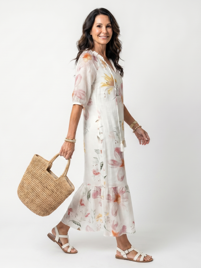 Noa | Floral Midi Dress