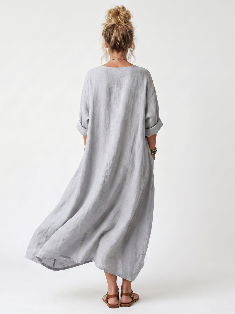 Raina | Embroidered Midi Dress