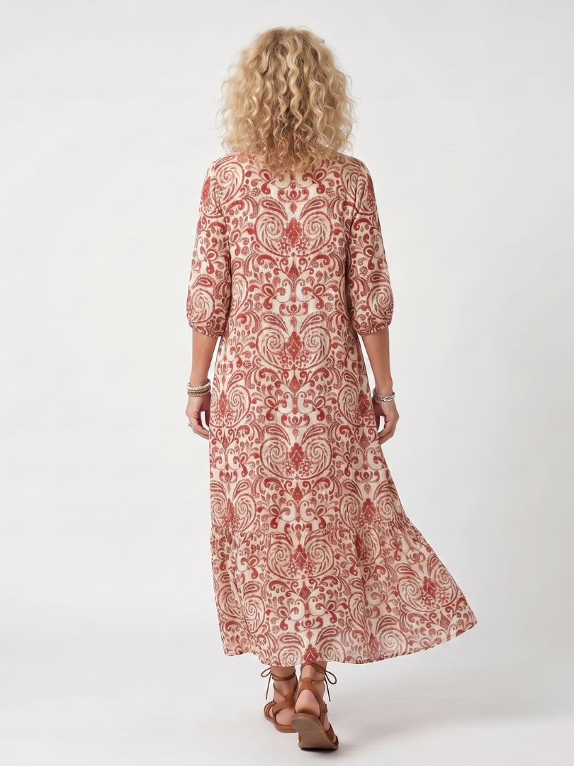 Noelle | Midi Dress with Tie
