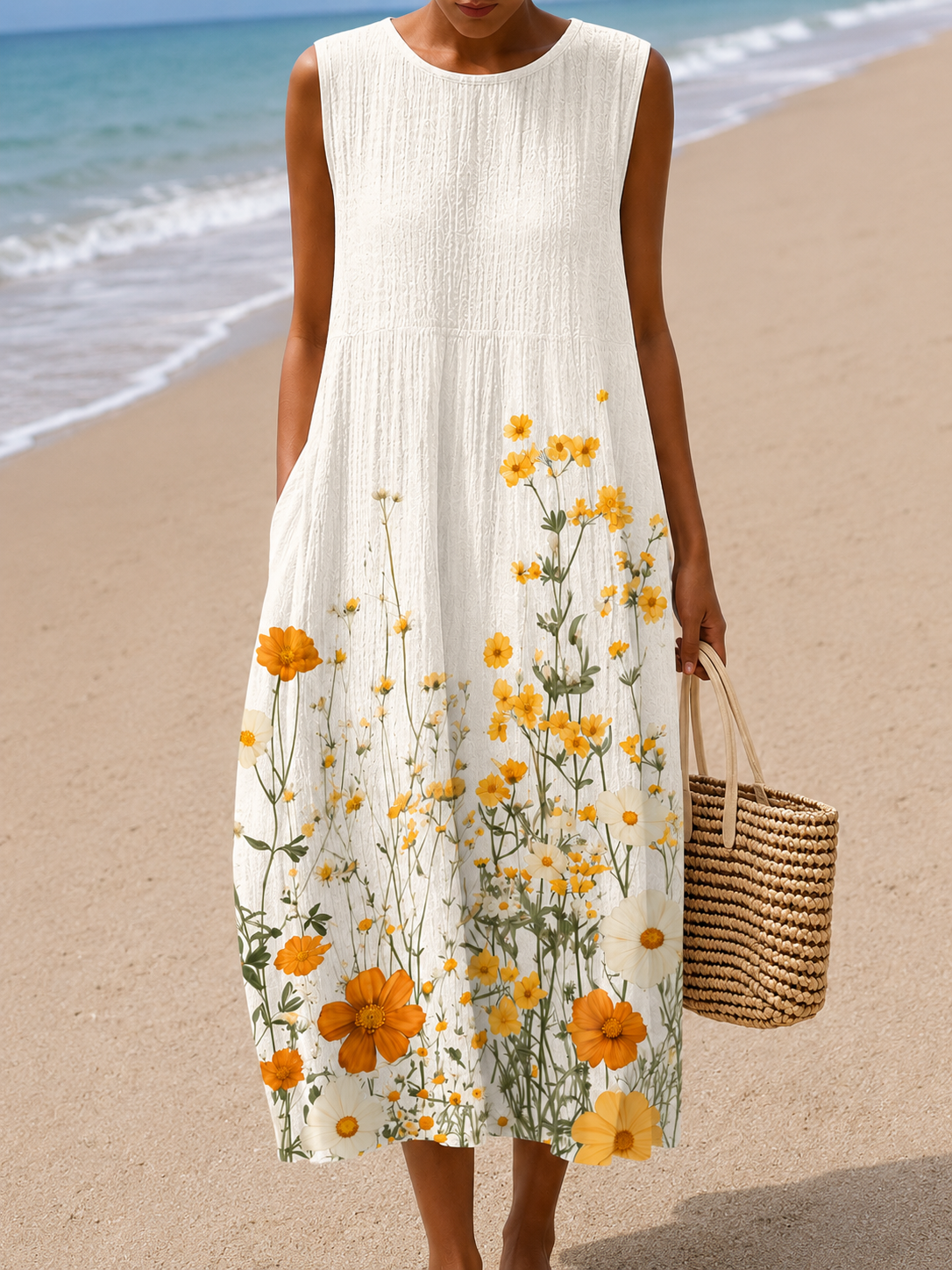 Sleeveless Midi Dress