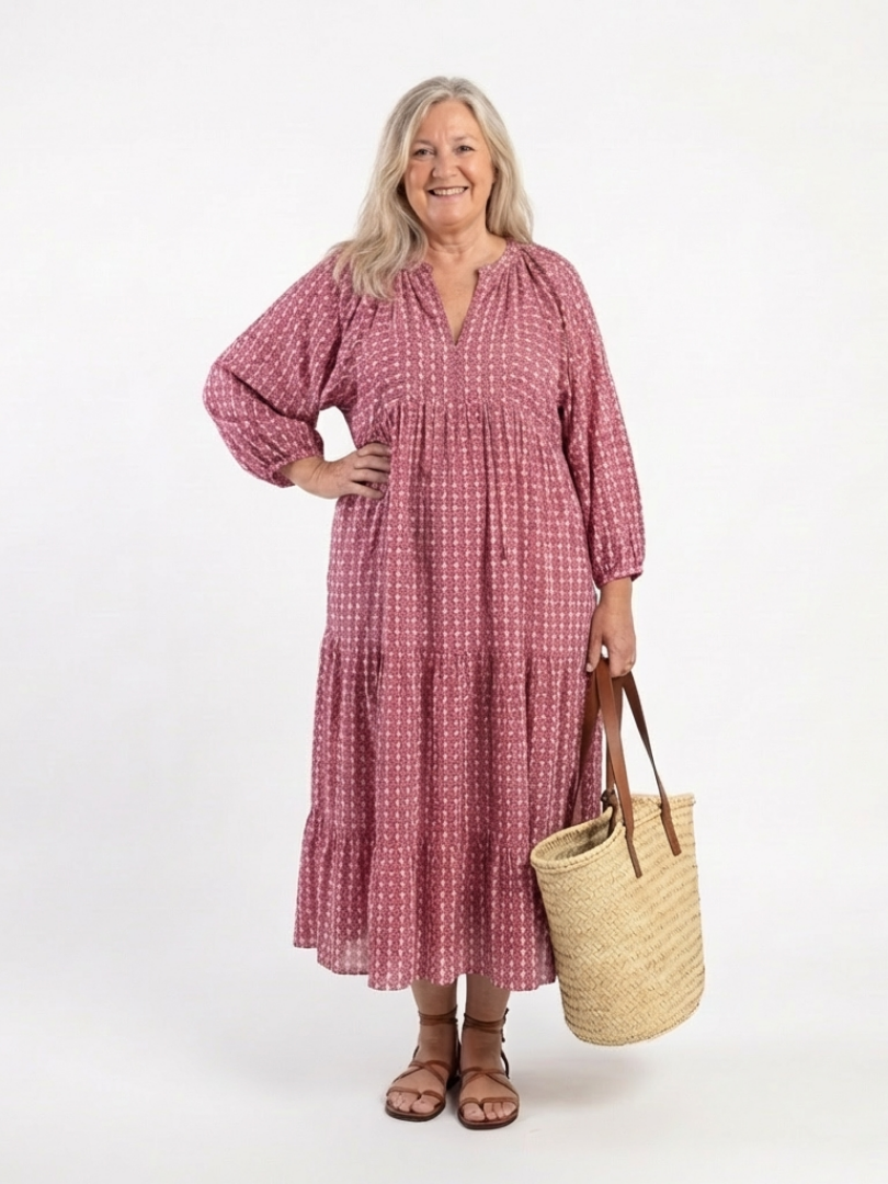 Arlette | Midi dress with long sleeves