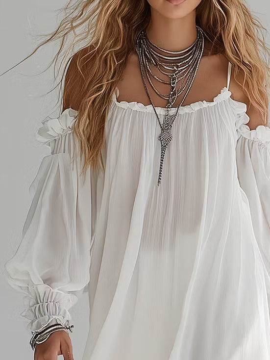 Mélusine | Off-Shoulder Mini Dress
