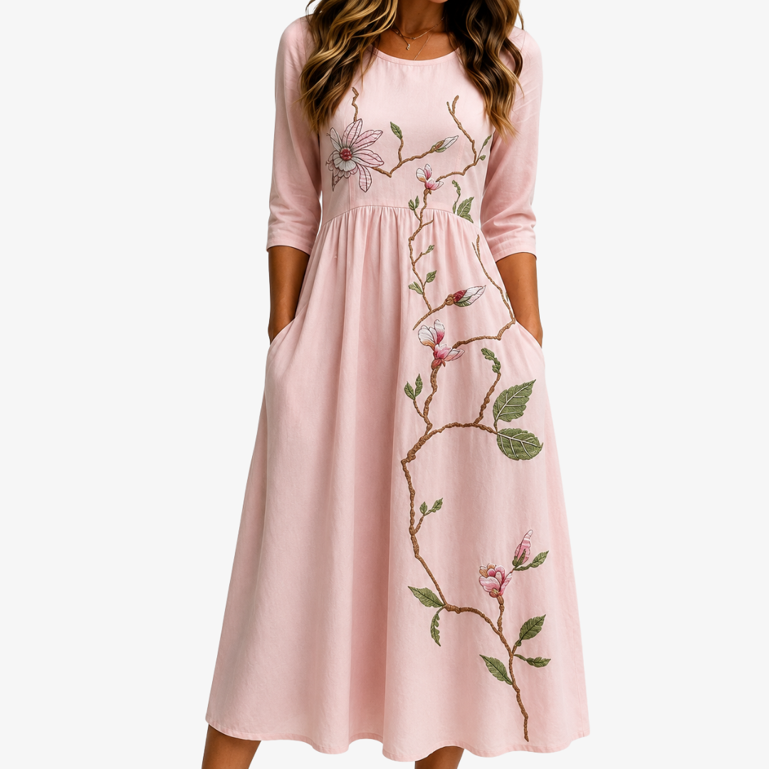 Magnolia Garden Midi Dress