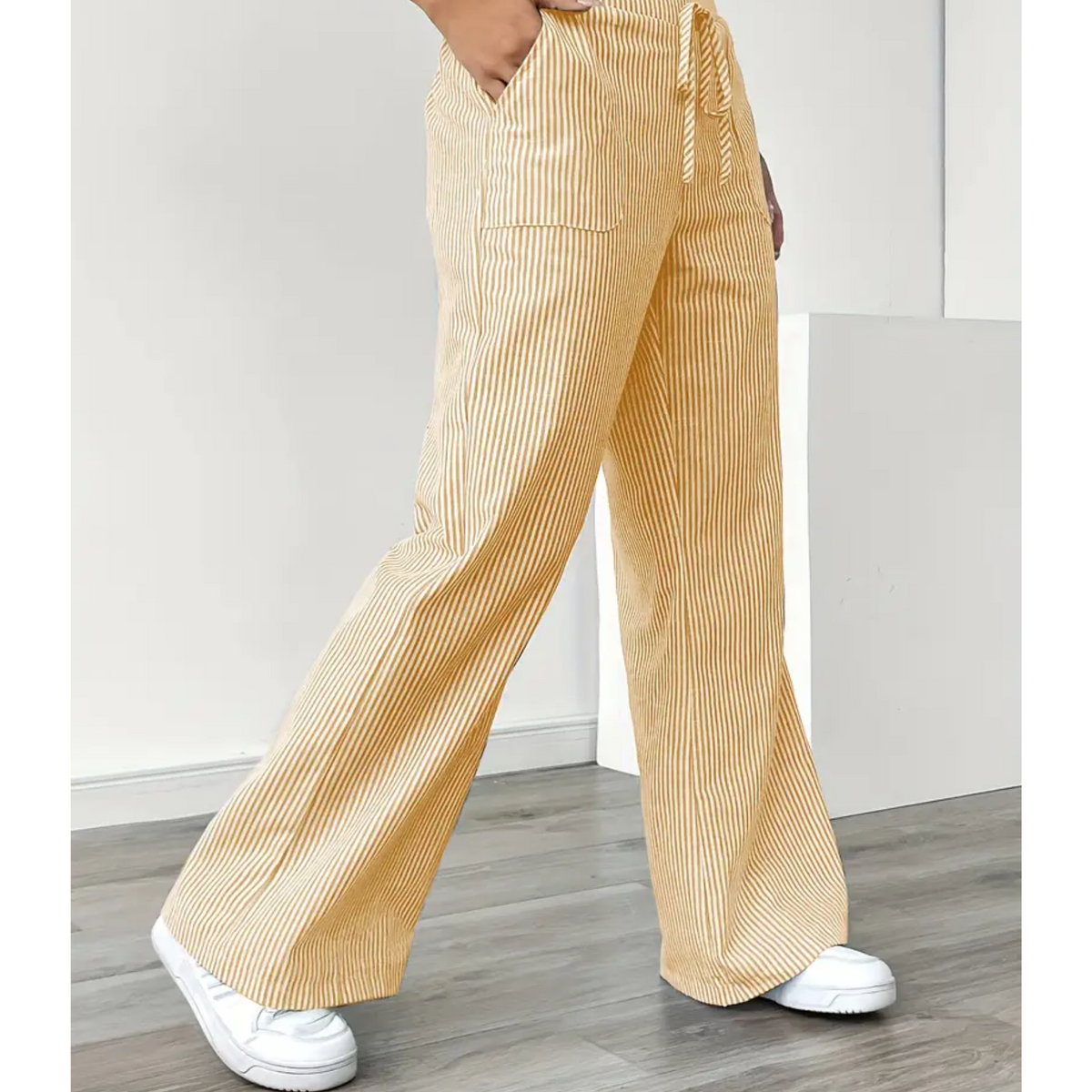 Striped Pants with Pockets