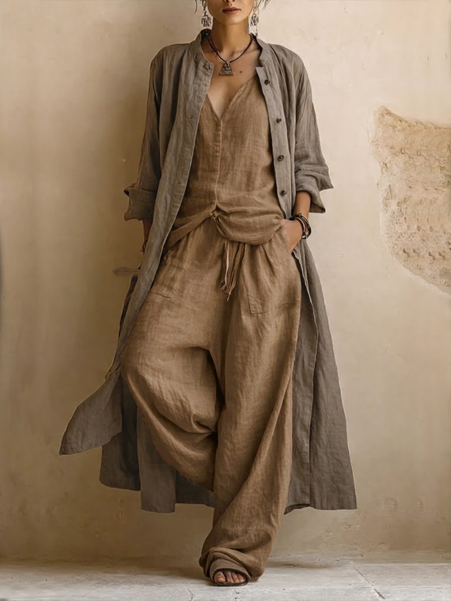 Bohème Ensemble 3 Pieces with Long Cardigan