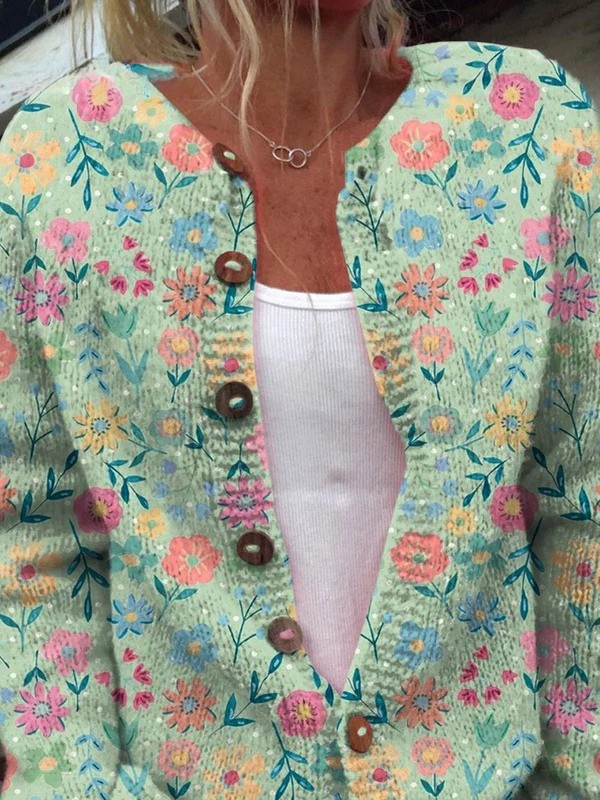 Foxfield™ | Vintage Floral Cardigan for Women