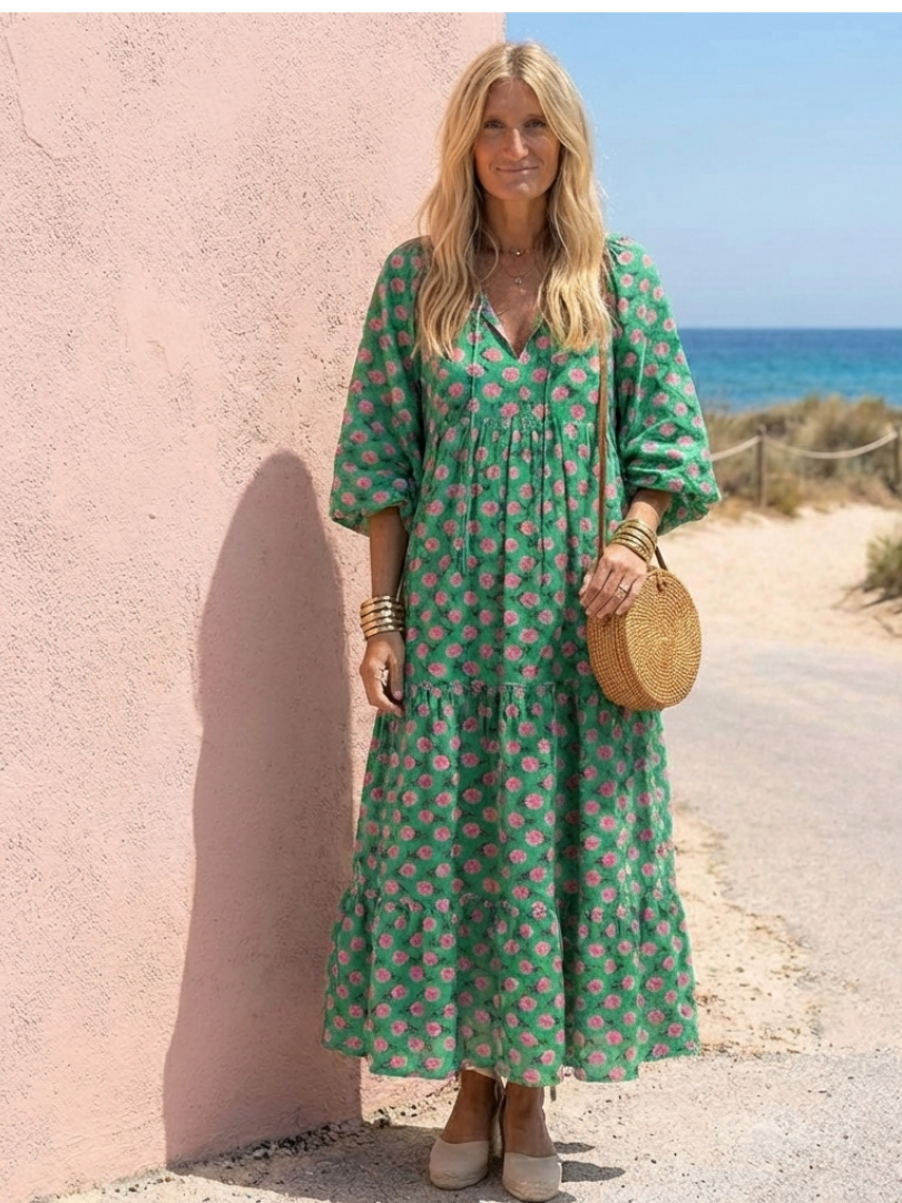 Fiora | Midi Dress with Ruffles