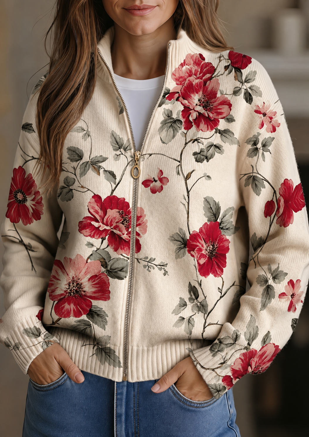Wilhelmine | Rose Cardigan