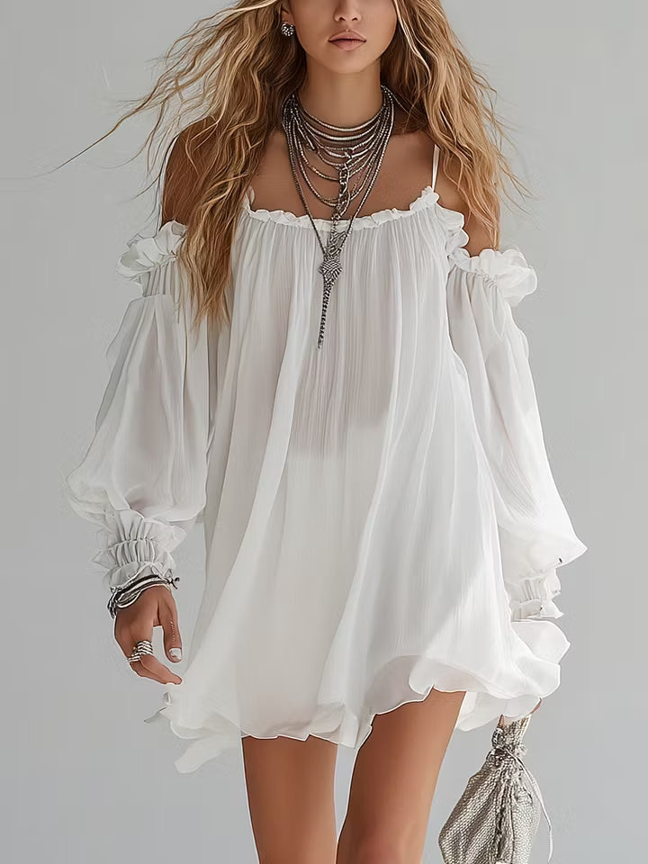 Mélusine | Off-Shoulder Mini Dress